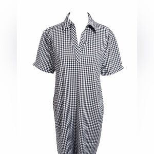 Southern Tide Navy White Gingham Shift Dress Women’s Size Large